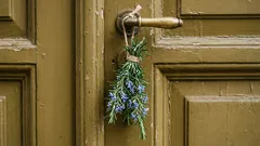 Why should you hang rosemary by your front door? Try it and see what happens.