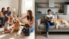 How dogs differ in families and among single people