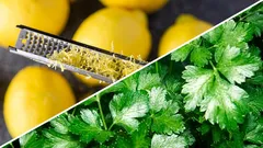 Chopping lemon zest and parsley: why it is recommended