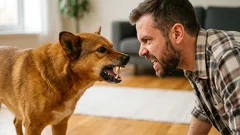 A dog trainer explained why owners should not growl at their dogs.